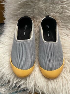 Mahabis Summer Slippers Mesh Gray Yellow 38/7.5
